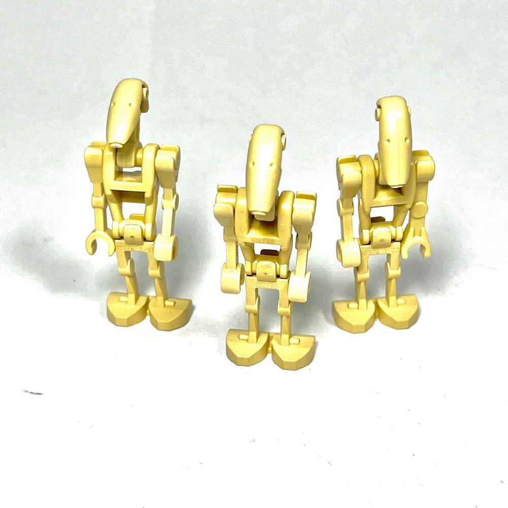LEGO Star Wars Battle Droid Minifigures Tan B1 Droid Lot of 3 sw0001c